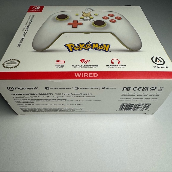 NEW PowerA Enhanced Wired Controller for Nintendo Switch - Pikachu Electric Type - Picture 5 of 8